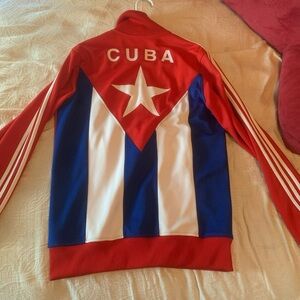 Adidas Red and Blue Cuba Jacket